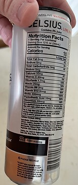 Celsius ingredients 