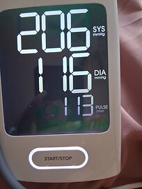  LAST Blood Pressure Reading