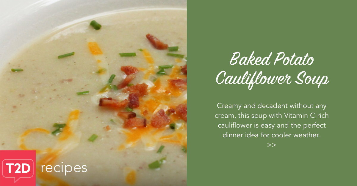 Baked Potato Cauliflower Soup Recipe