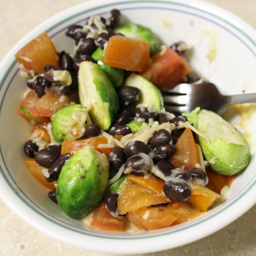 Brussels Sprouts Burrito Bowl