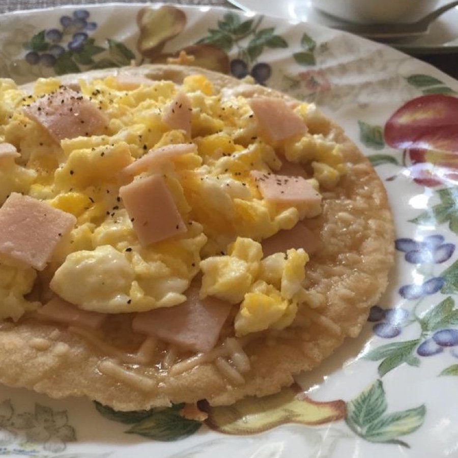 Open Faced Breakfast Burrito