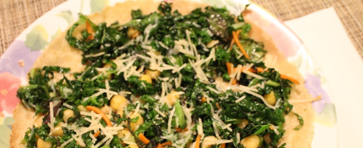 Open Faced Kale Tortilla