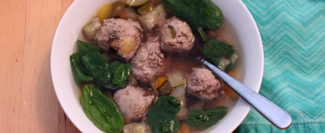 Instant Pot Turkey Meatball Vegetable Soup image