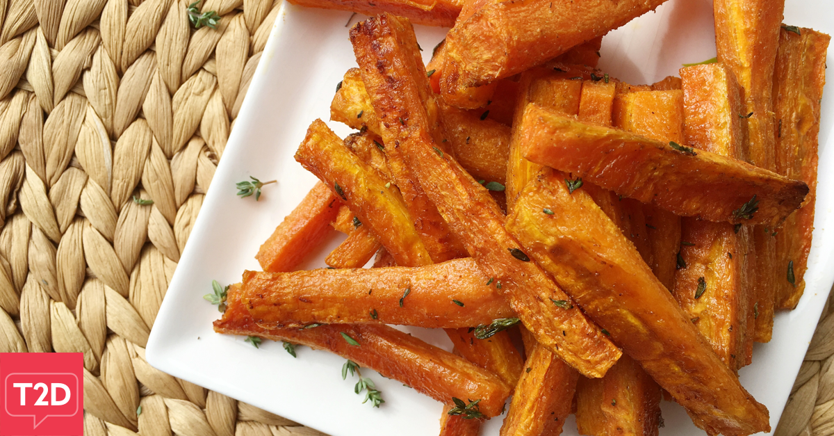 Baked Carrot Fries Recipe | Type2Diabetes.com