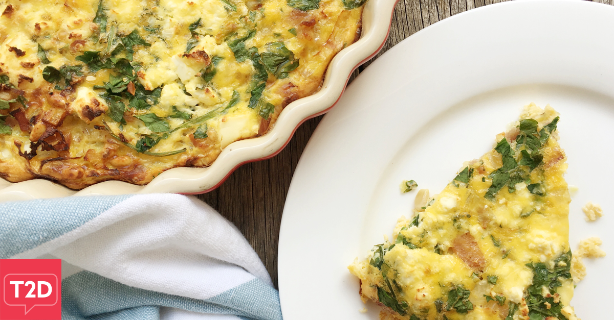 Bacon & Cabbage Frittata Recipe | Type2Diabetes.com
