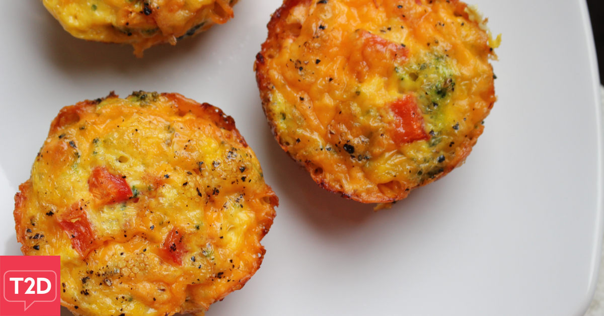Cheddar Broccoli Egg Cups Recipe