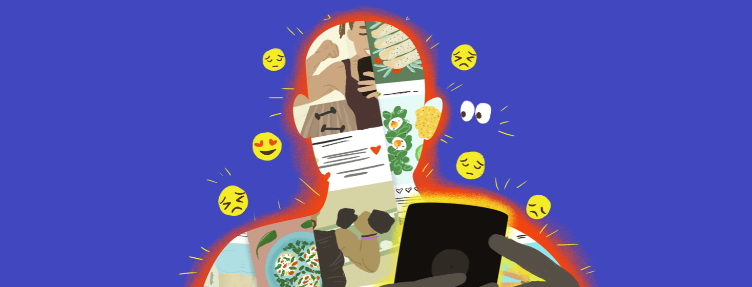 People are flooded by content on social media.