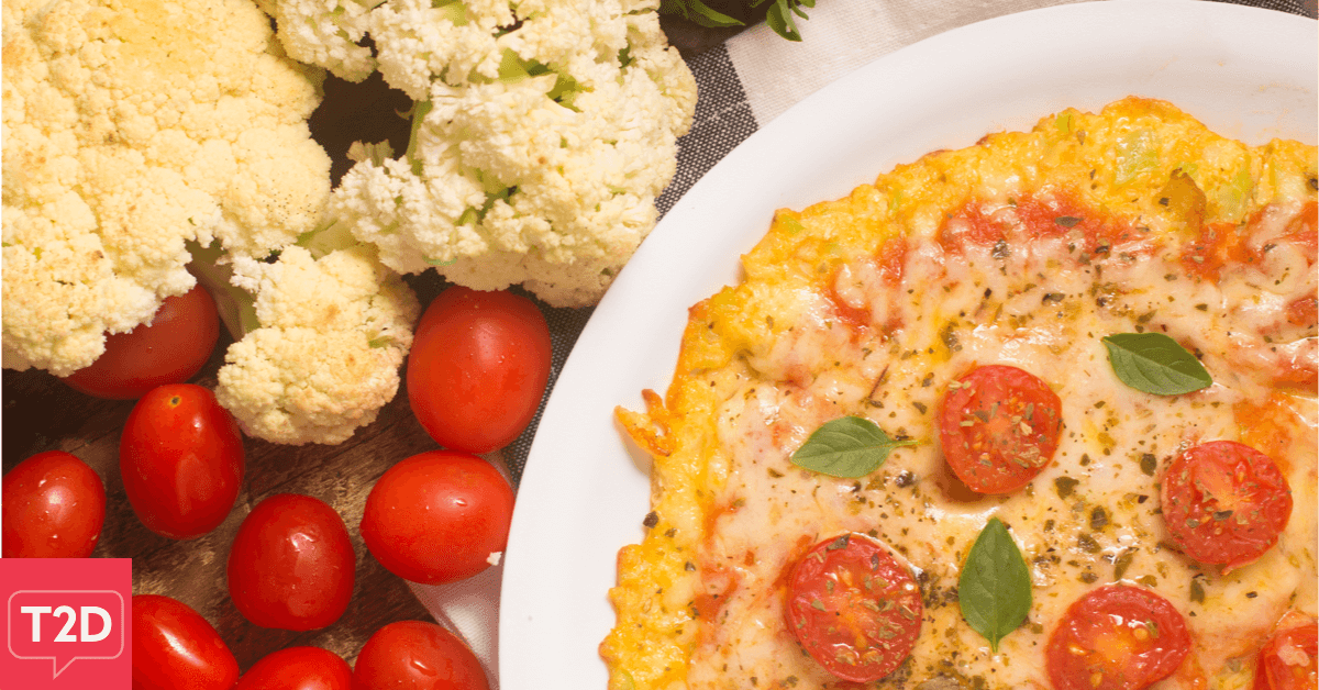 Cauliflower Caesar Salad Pizza Recipe