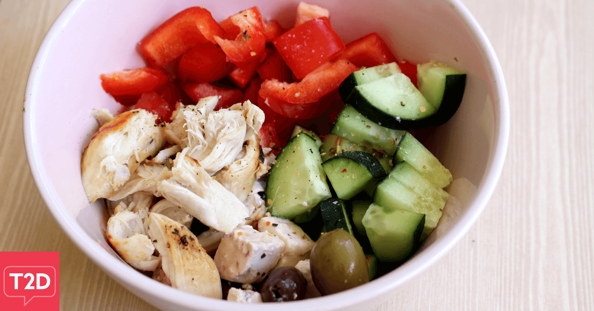 Chicken Veggie Bowl Recipe | Type2Diabetes.com
