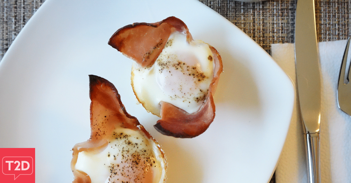 Baked Ham and Egg Breakfast Recipe | Type2Diabetes.com