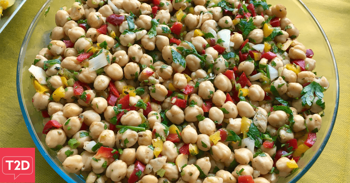Lunch Prep Chickpea Salad Recipe | Type2Diabetes.com