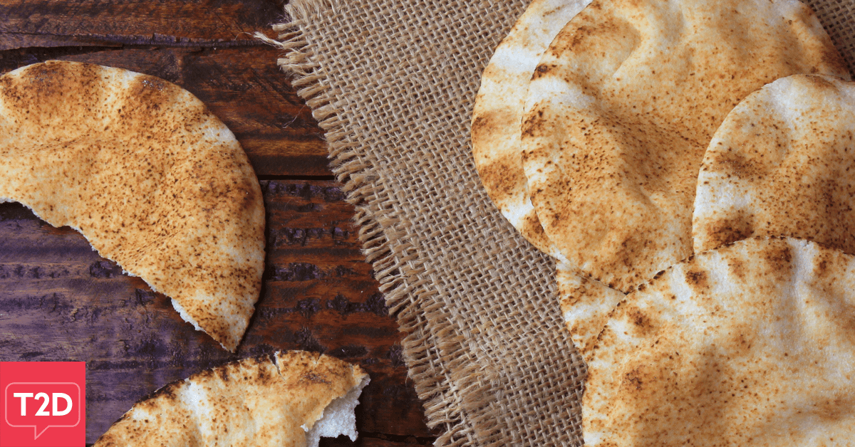 Toasted Peanut Butter Pita Recipe | Type2Diabetes.com