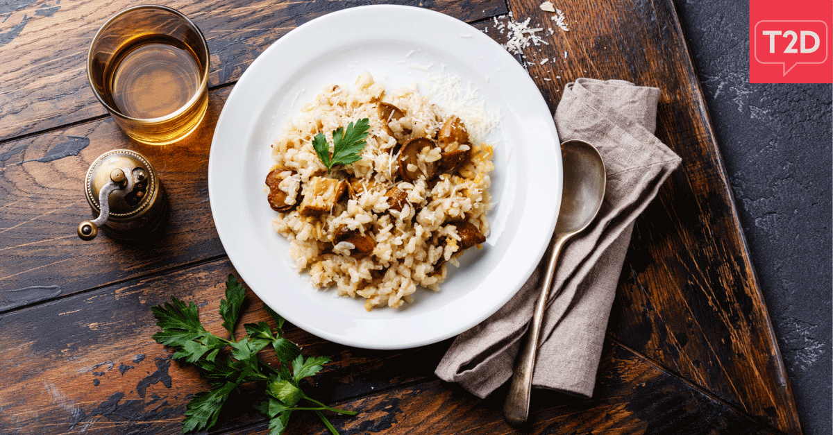 Mushroom Riced Cauliflower-Risotto | Type2Diabetes.com