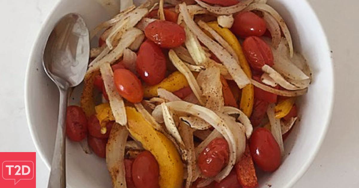 Roasted Fajita Vegetables Recipe | Type2Diabetes.com