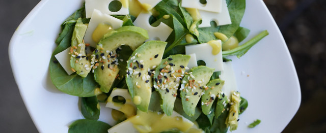 Swiss Spinach Avocado Salad image