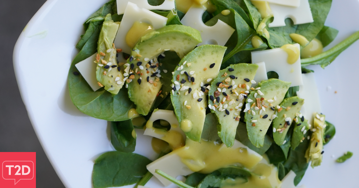 Swiss Spinach Avocado Salad Recipe | Type2Diabetes.com