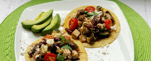 Loaded Veggie Plant-Protein Tacos image