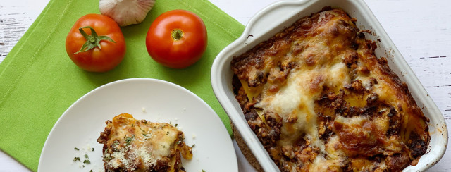 Turkey <span class='highlight'>Mushroom</span> Lasagna with Roasted Peppers image