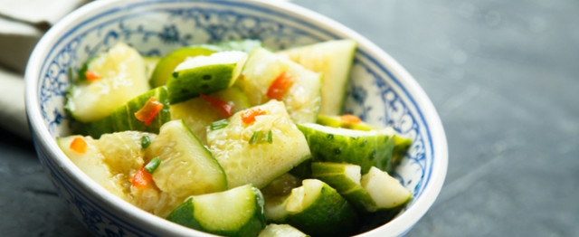 Spicy Garlic Cucumber Salad image