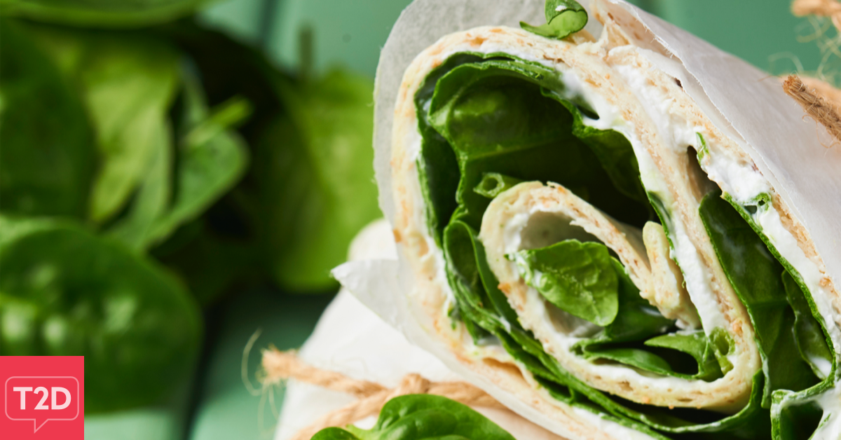 Green and White Wrap Recipe | Type2Diabetes.com