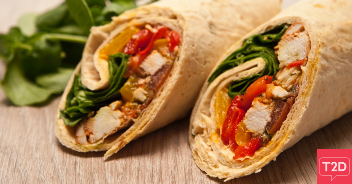 Grilled Chicken Wrap Recipe | Type2Diabetes.com