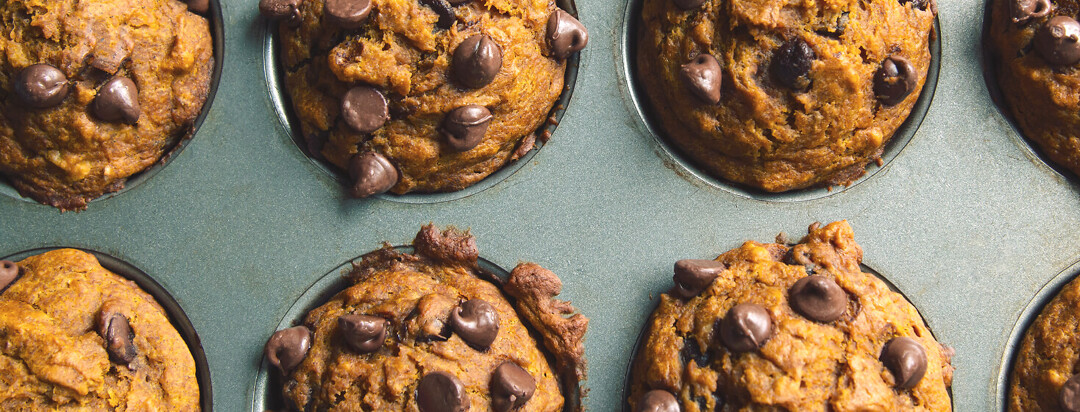 Dark Chocolate Pumpkin Muffins