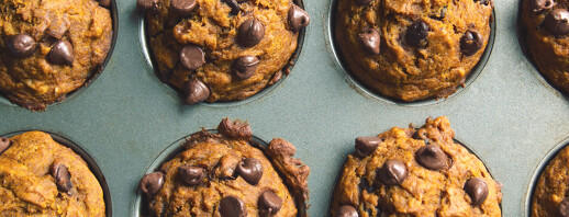 Dark Chocolate Pumpkin Muffins image