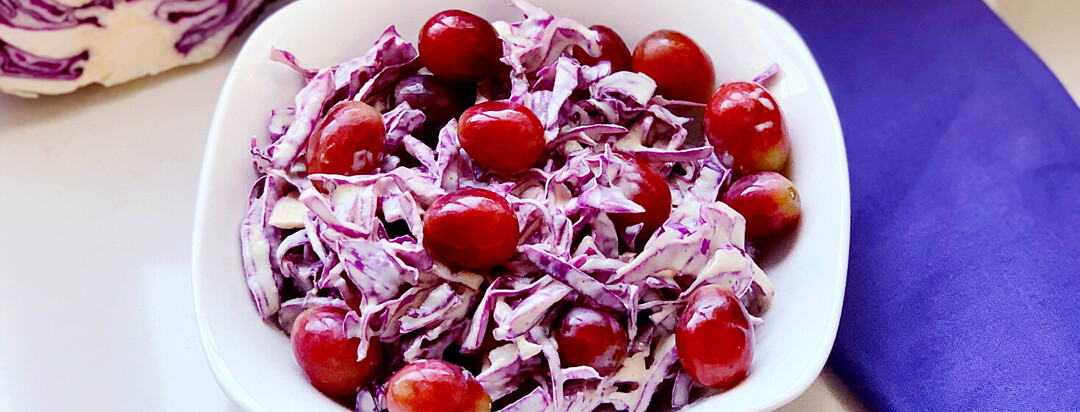 Sweet and Tangy Red Cabbage Slaw
