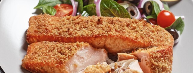 Dijon Panko Crusted Salmon image