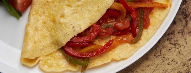 Red Pepper and Feta Omelet image