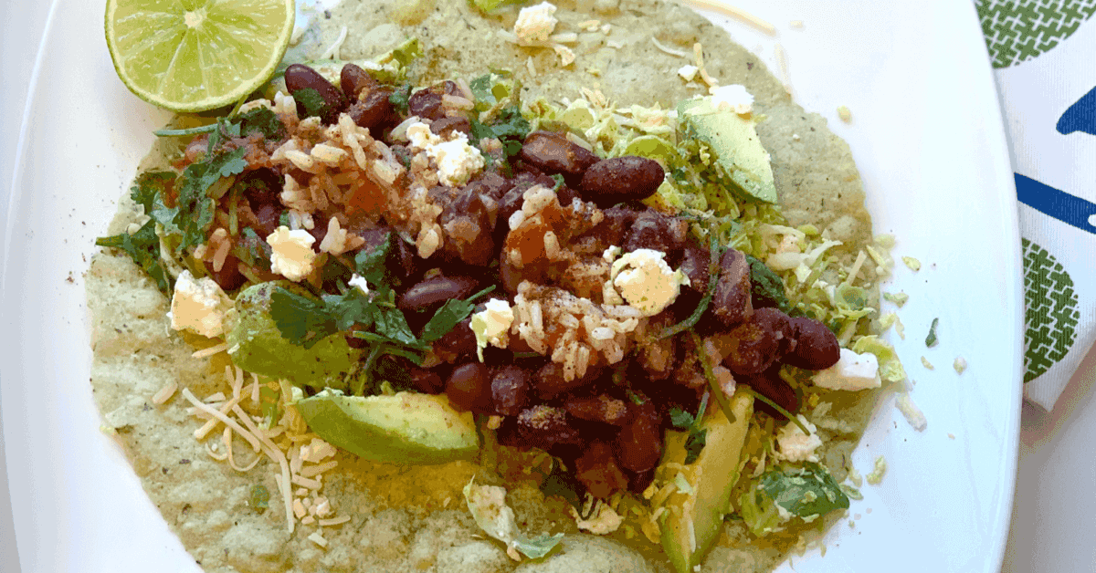 Diabetes-Friendly Zesty Bean Burrito Recipe