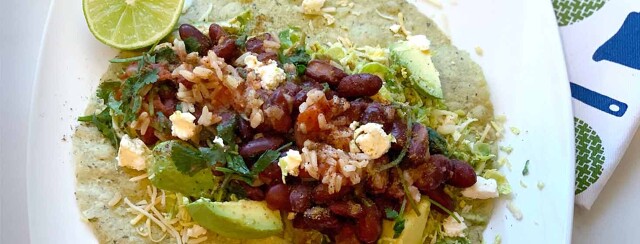 Zesty Beans and Greens Burrito image