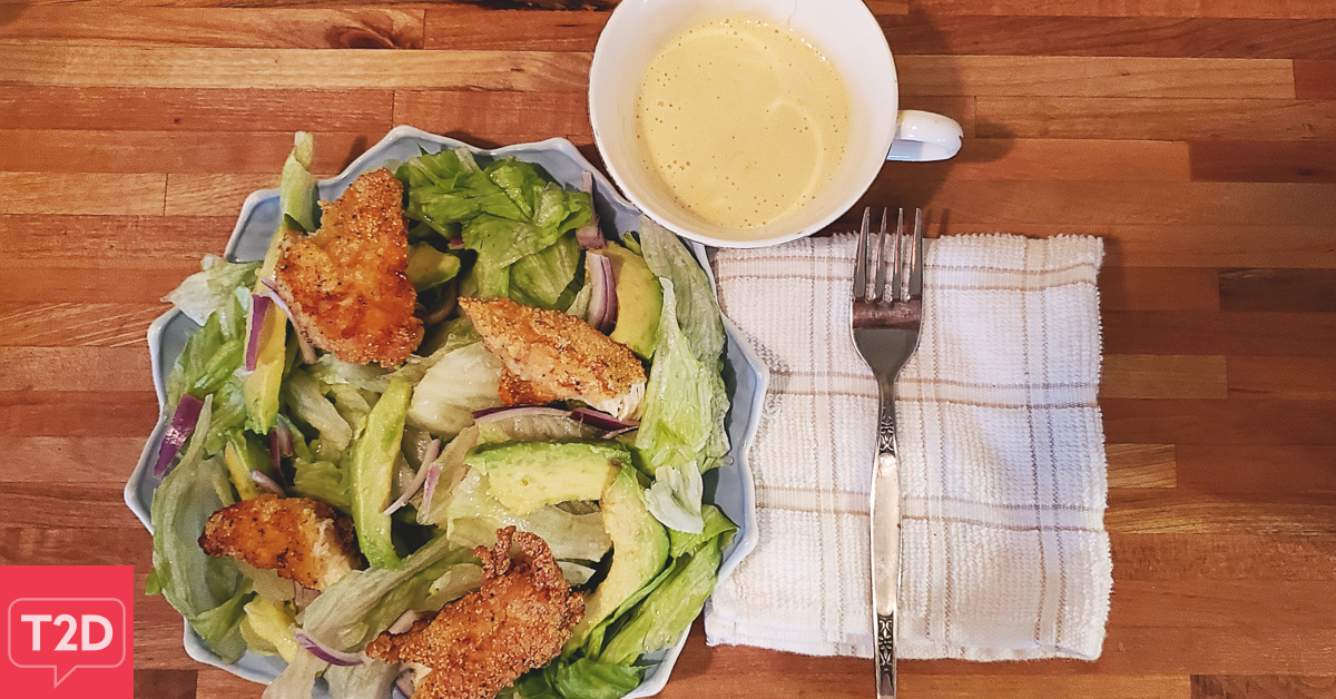 Chicken and Avocado Honey Mustard Salad Recipe | Type2Diabetes.com