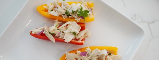 Easy Tuna and Bell Pepper Snack Poppers image