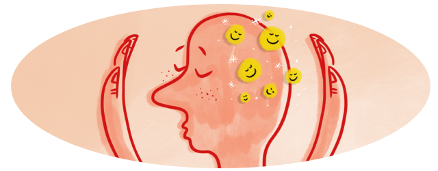 A person keeping their happy headspace safe