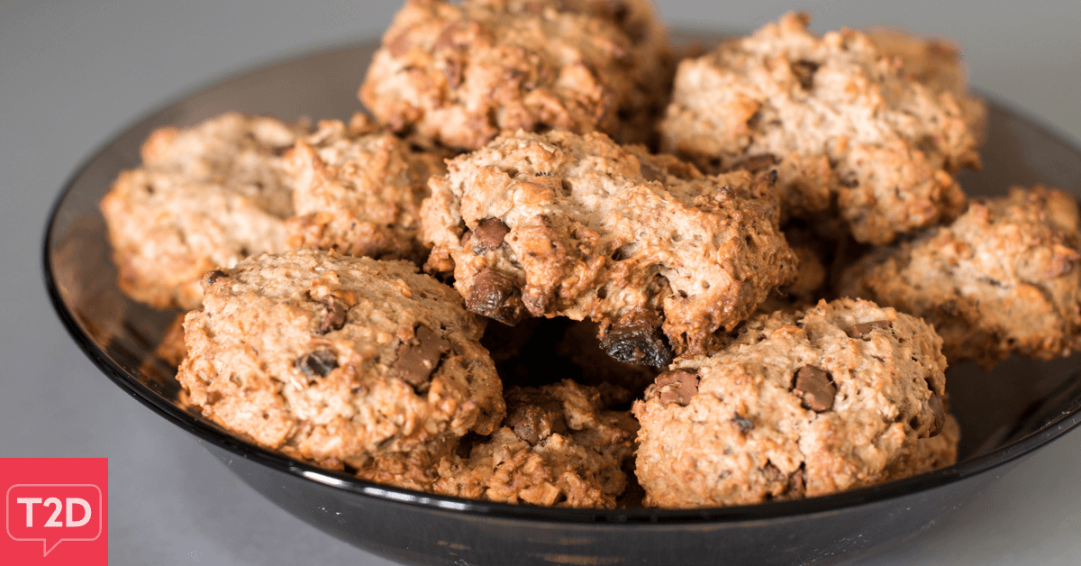 Oatmeal Chocolate Walnut Cookies Recipe | Type2Diabetes.com