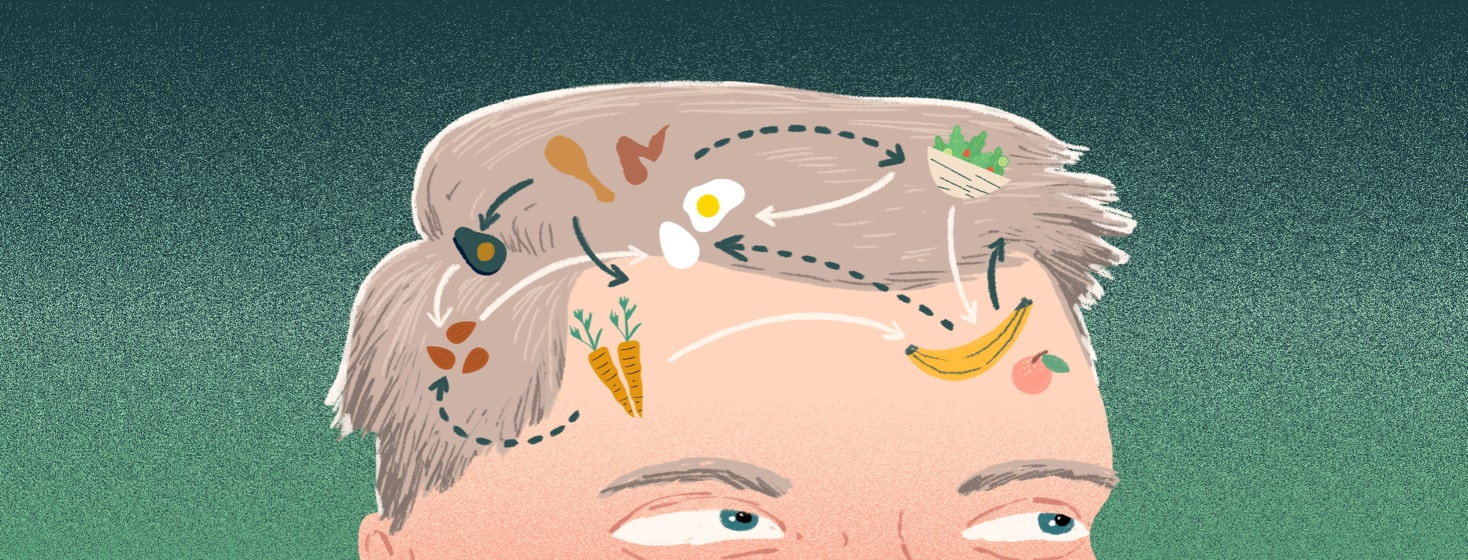 a man with a food game plan in his head