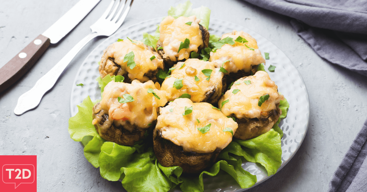 Crab Stuffed Mushrooms Recipe | Type2Diabetes.com