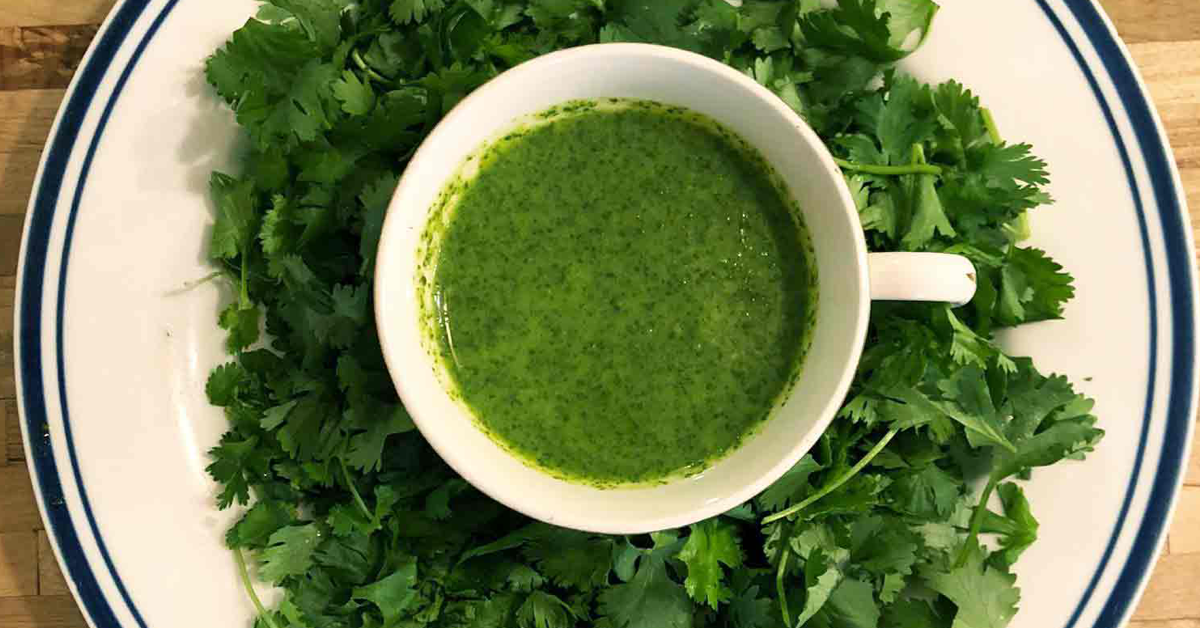Fresh Cilantro Chutney Sauce Recipe | Type2Diabetes.com