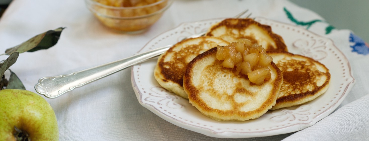 Perfect Pear Protein Pancakes image