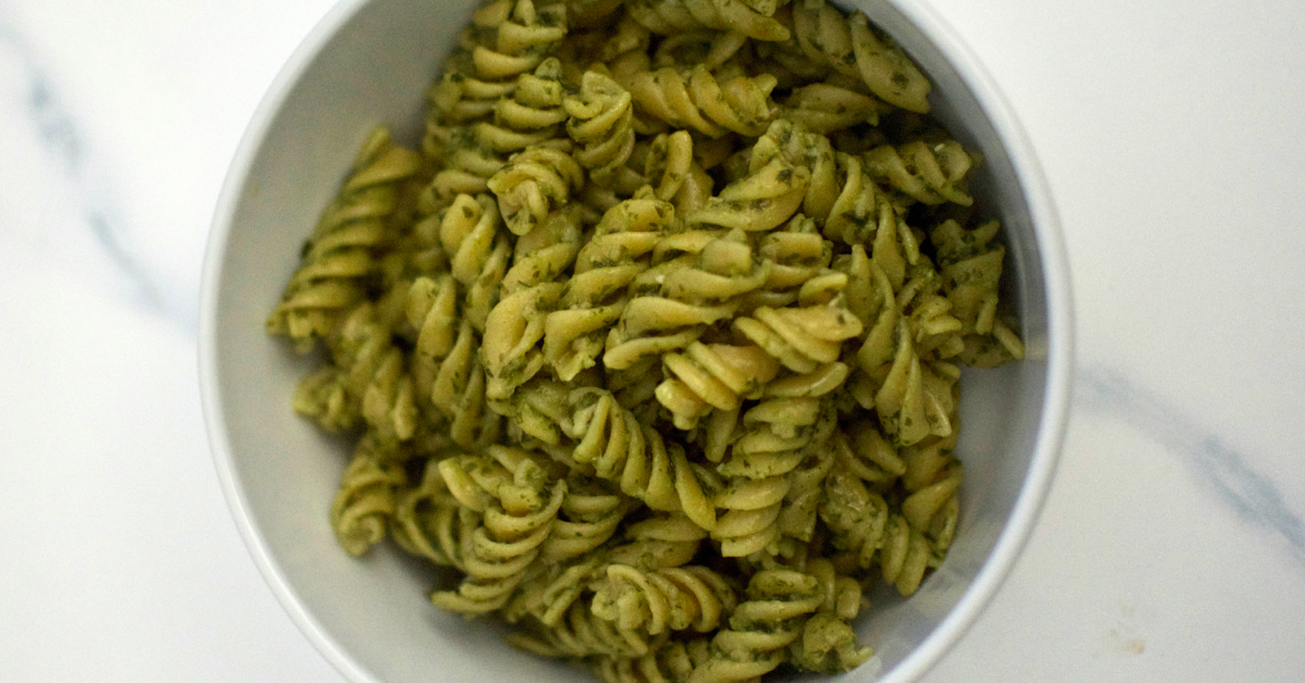 Chickpea Pasta and Pesto Sauce Recipe