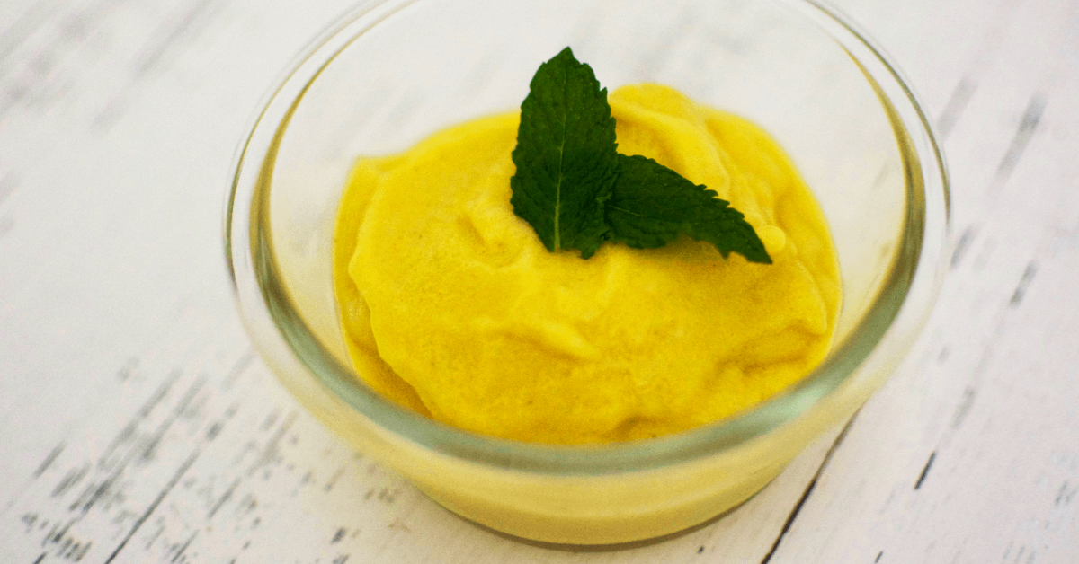 Lactose-Free Mango Creamsicle Ice Cream image