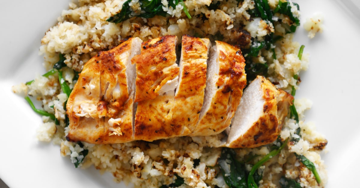 Grilled Chicken with Cauliflower Rice Recipe | Type2Diabetes.com