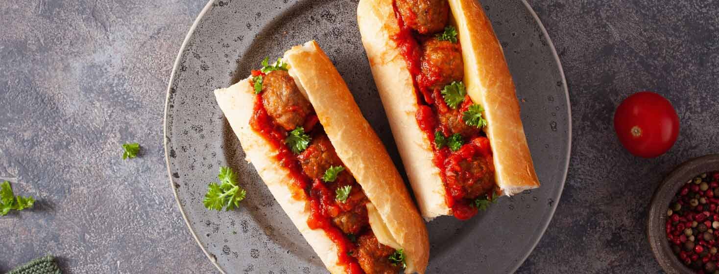 Slow Cooker Meatball Subs image