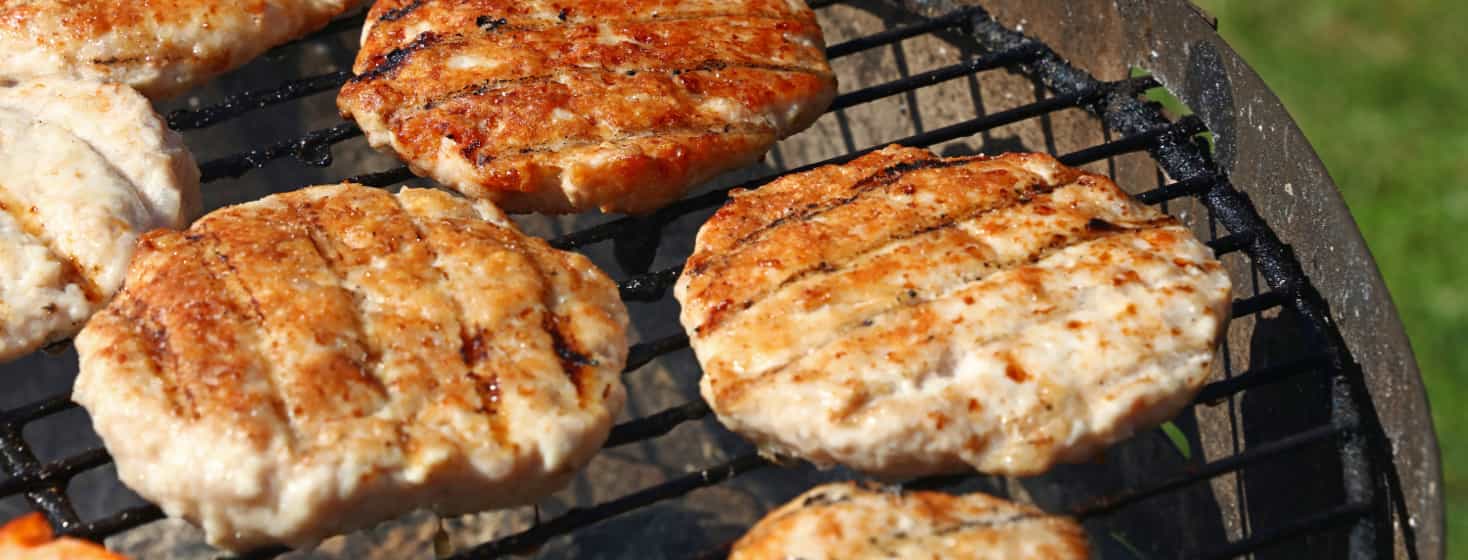 Spicy Chipotle Turkey Burgers on the grill