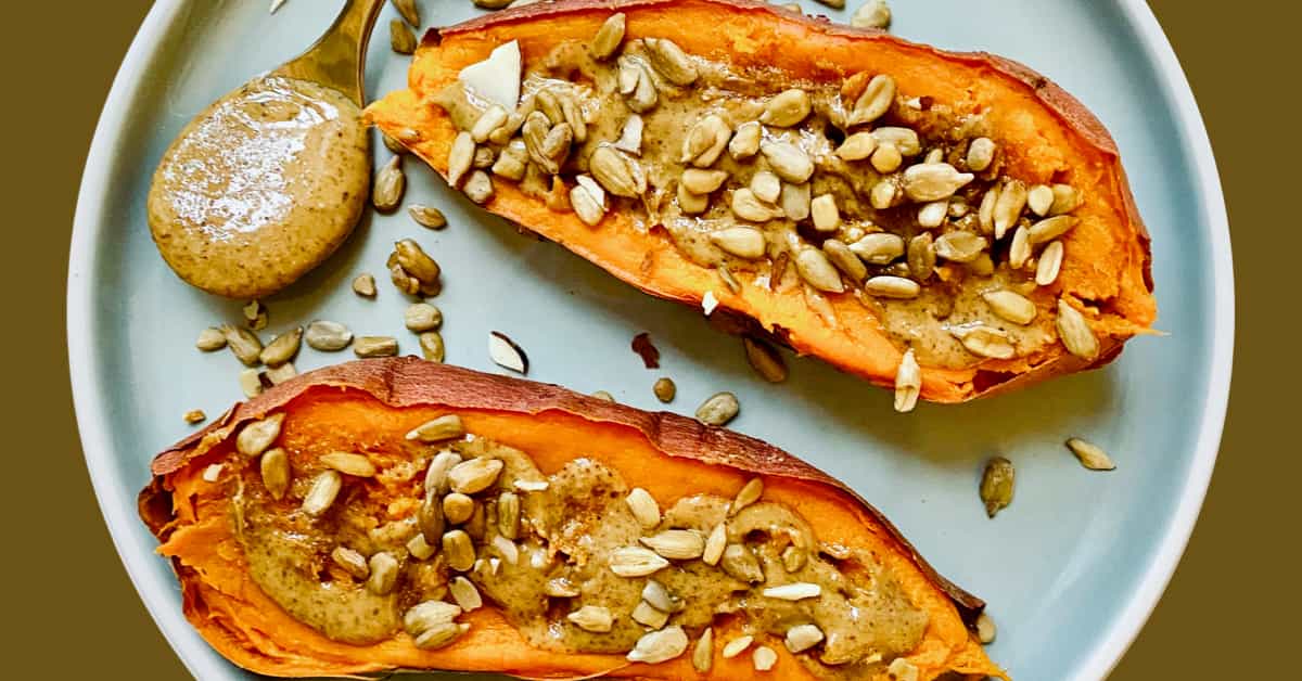 Sweet Potato with Almond Butter image