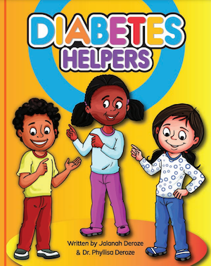 Book cover for diabetes helpers