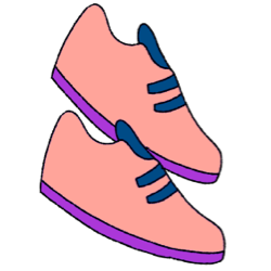 icon of running shoes