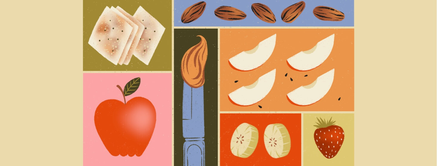 A variety of healthy snacks